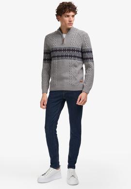 Erkek Gri Melanj Kazak - 50308325017