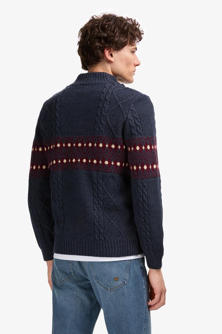 Erkek Açık Lacivert Kazak - 50308325001