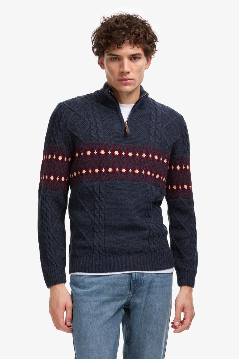 Erkek Açık Lacivert Kazak