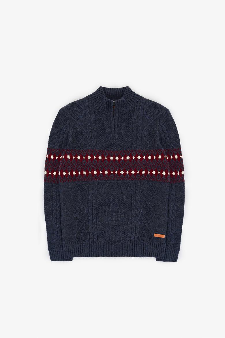 Erkek Açık Lacivert Kazak - 50308325001