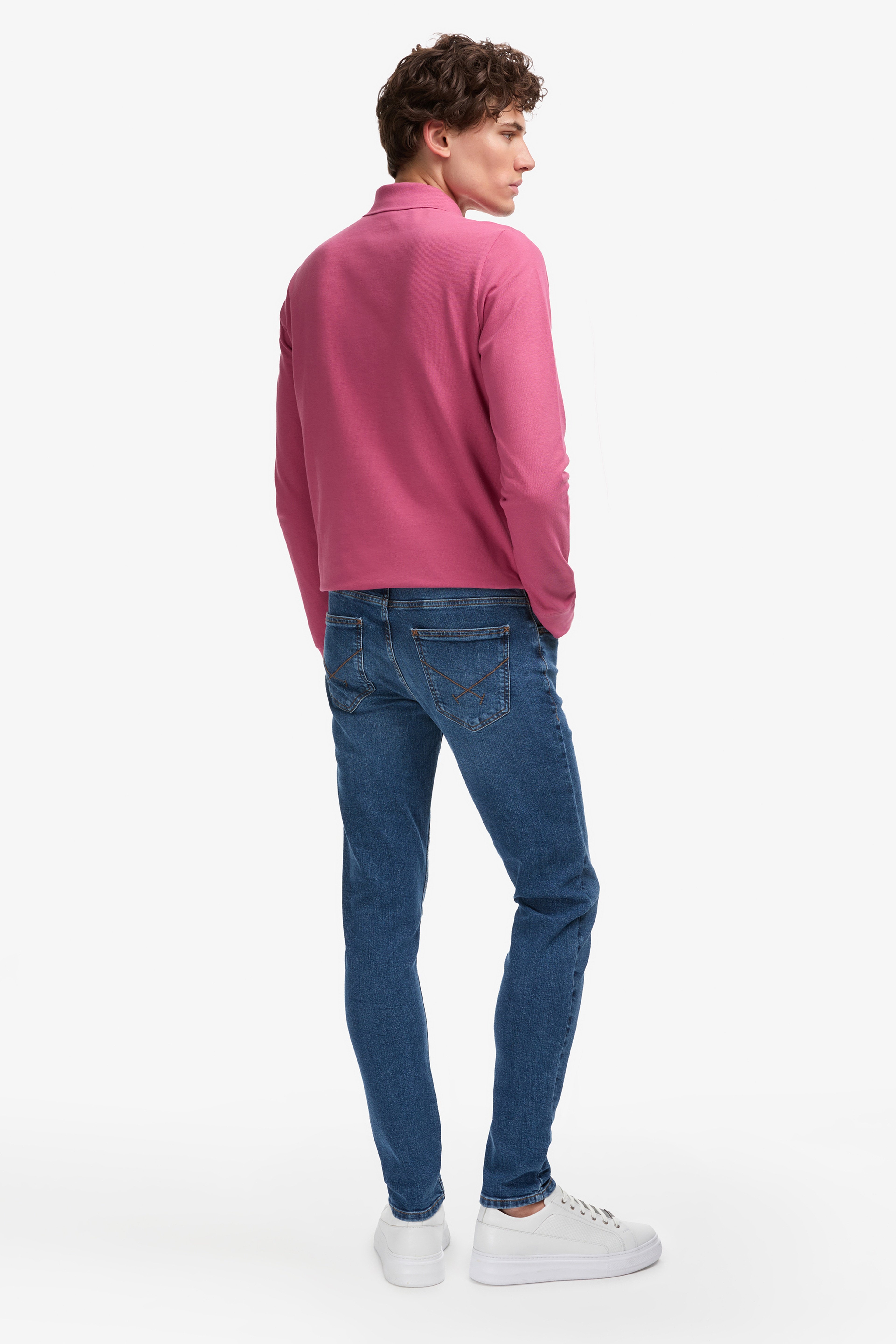 Erkek Mavi Jean Pantolon - Image 4