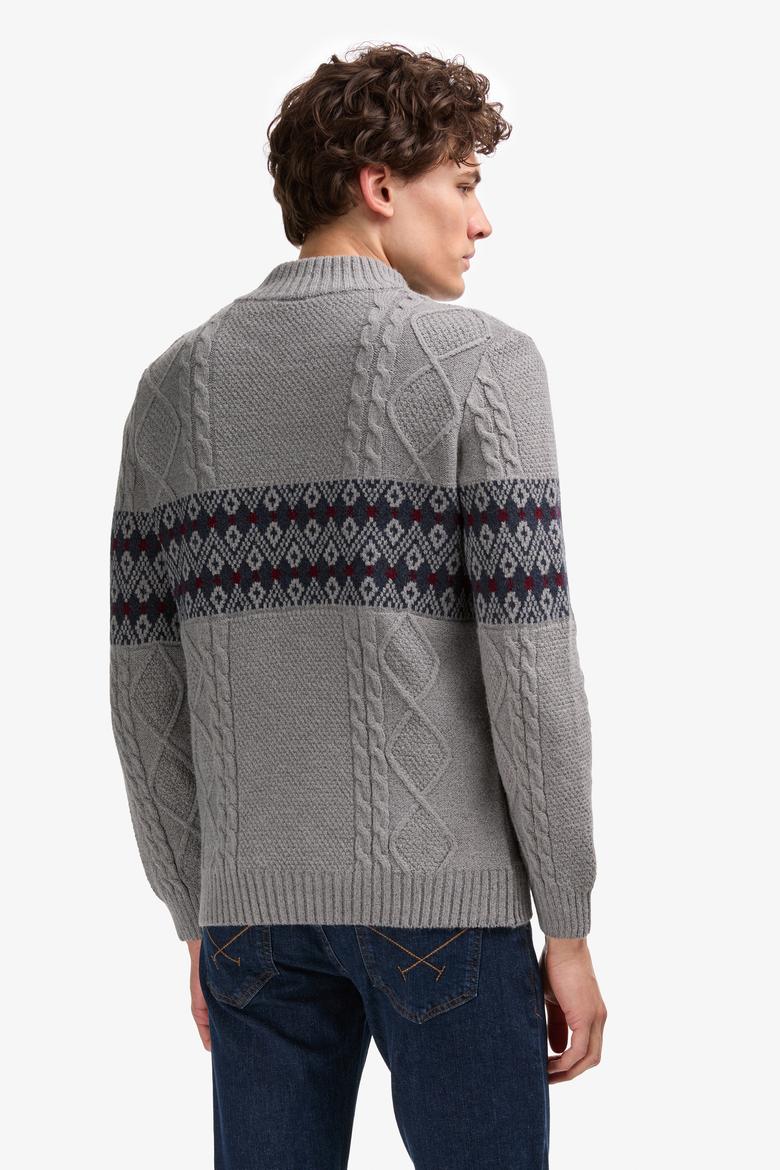 Erkek Gri Melanj Kazak - 50308325017