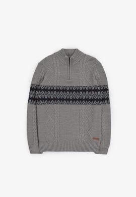 Erkek Gri Melanj Kazak - 50308325017