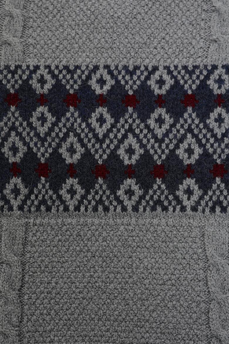 Erkek Gri Melanj Kazak - 50308325017