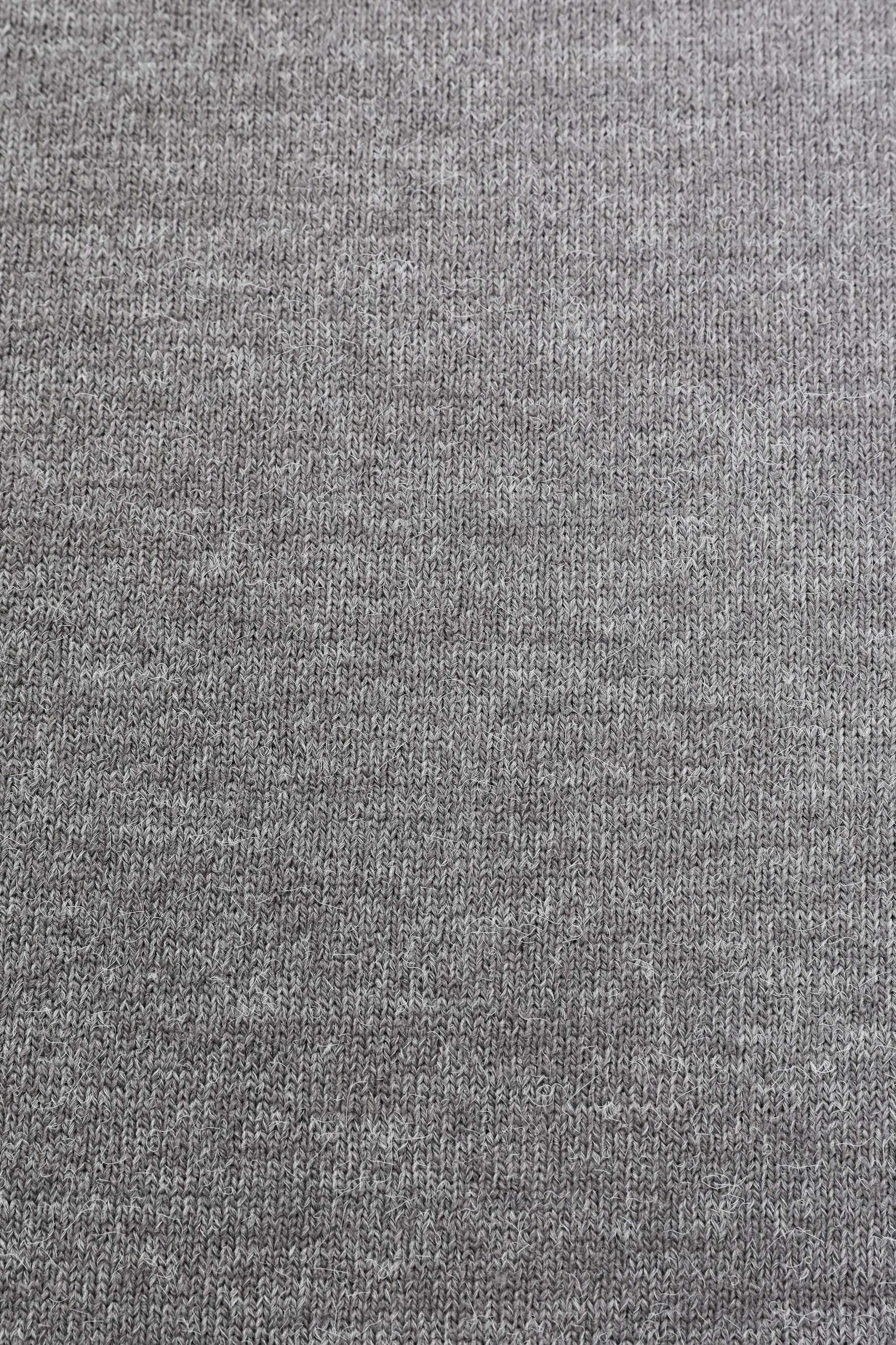 Erkek Regular Fit Bisiklet Yaka Gri Kazak - Image 7