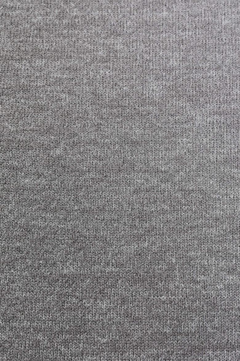 Erkek Regular Fit Bisiklet Yaka Gri Kazak - 50314983042