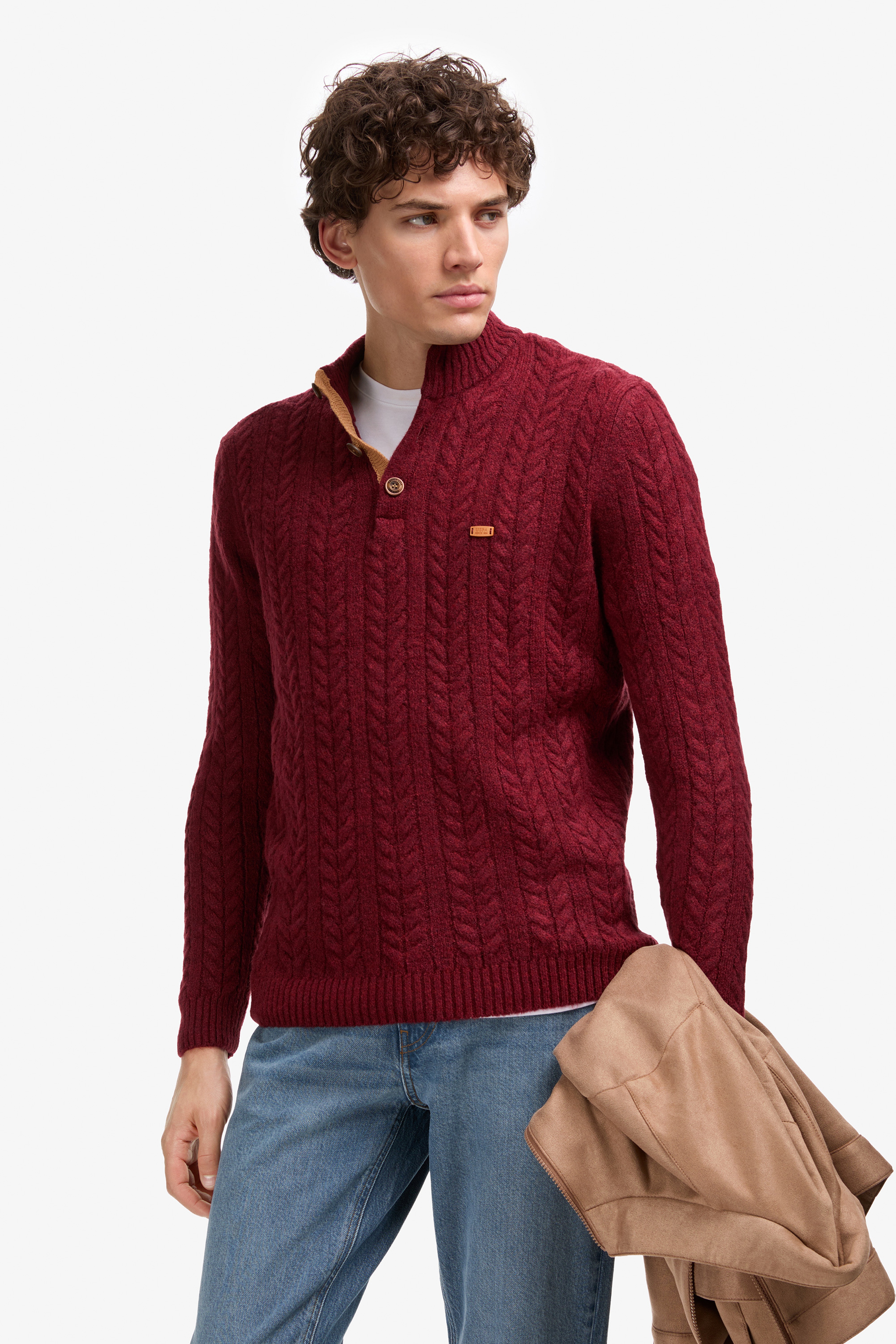 Erkek Bordo Kazak - Image 3
