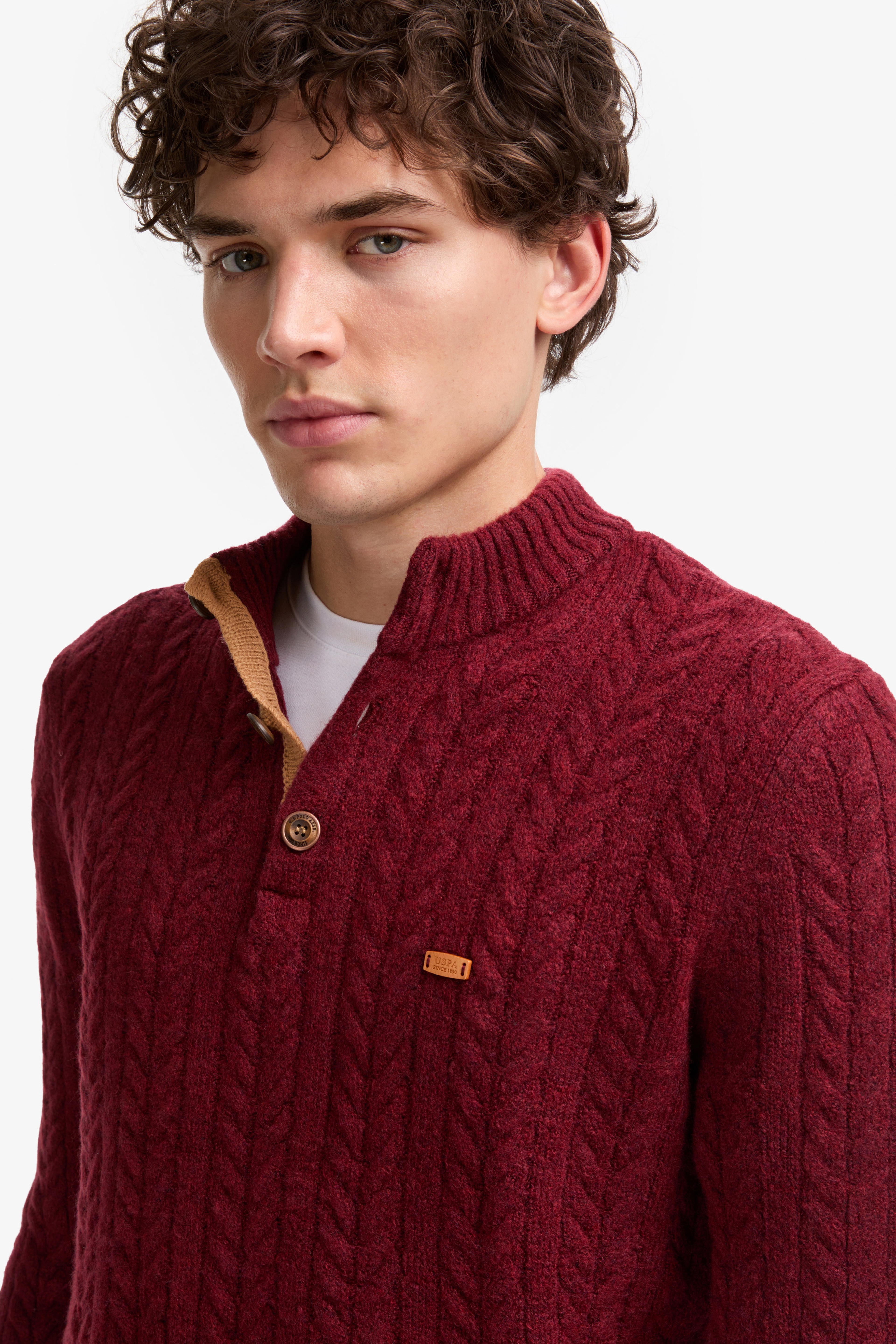 Erkek Bordo Kazak - Image 2