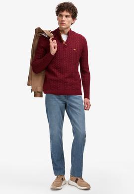 Erkek Bordo Kazak - 50308304023