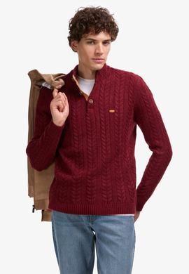 Erkek Bordo Kazak - 50308304023