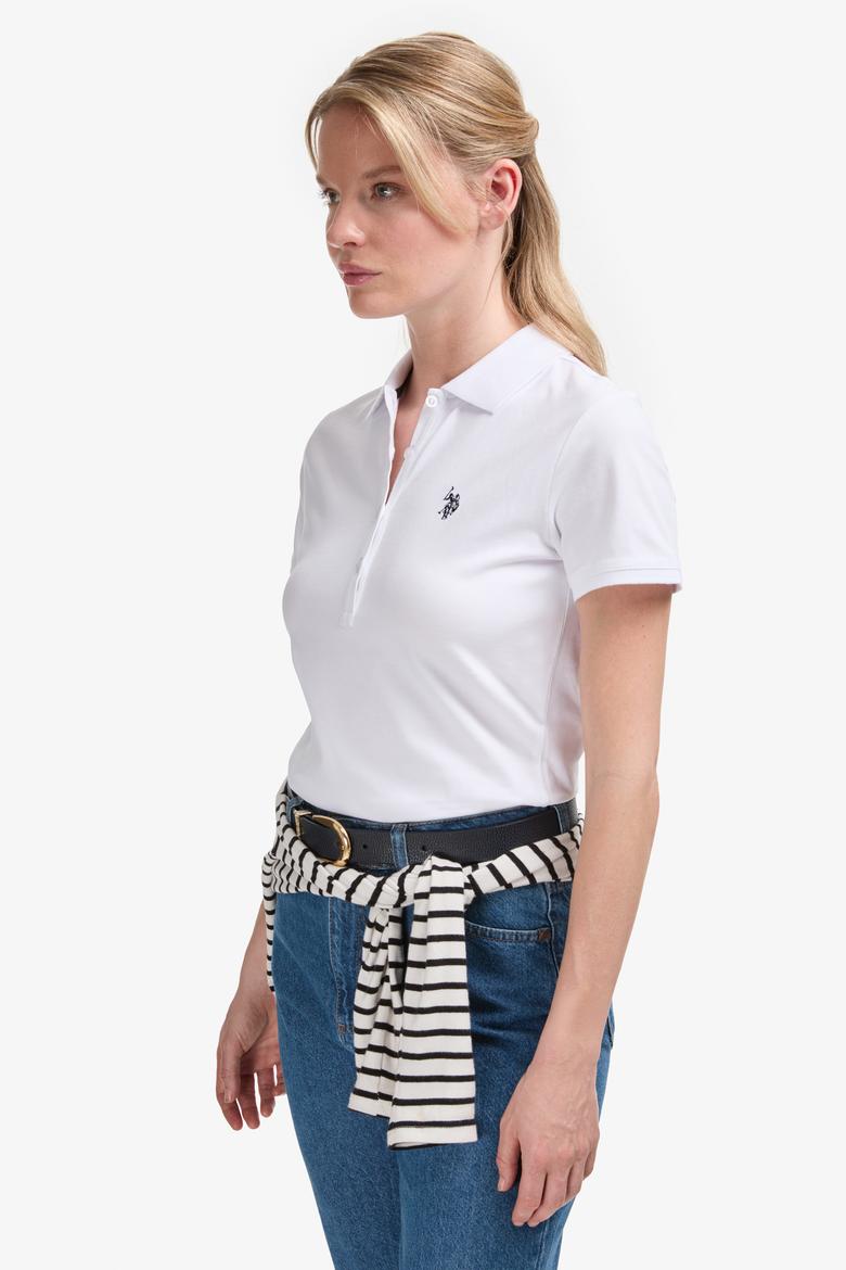 Kadın Beyaz Basic Tişört - 50321818035