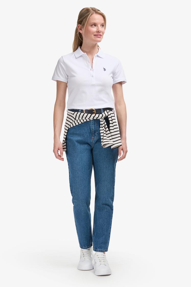 Kadın Beyaz Basic Tişört - 50321818035