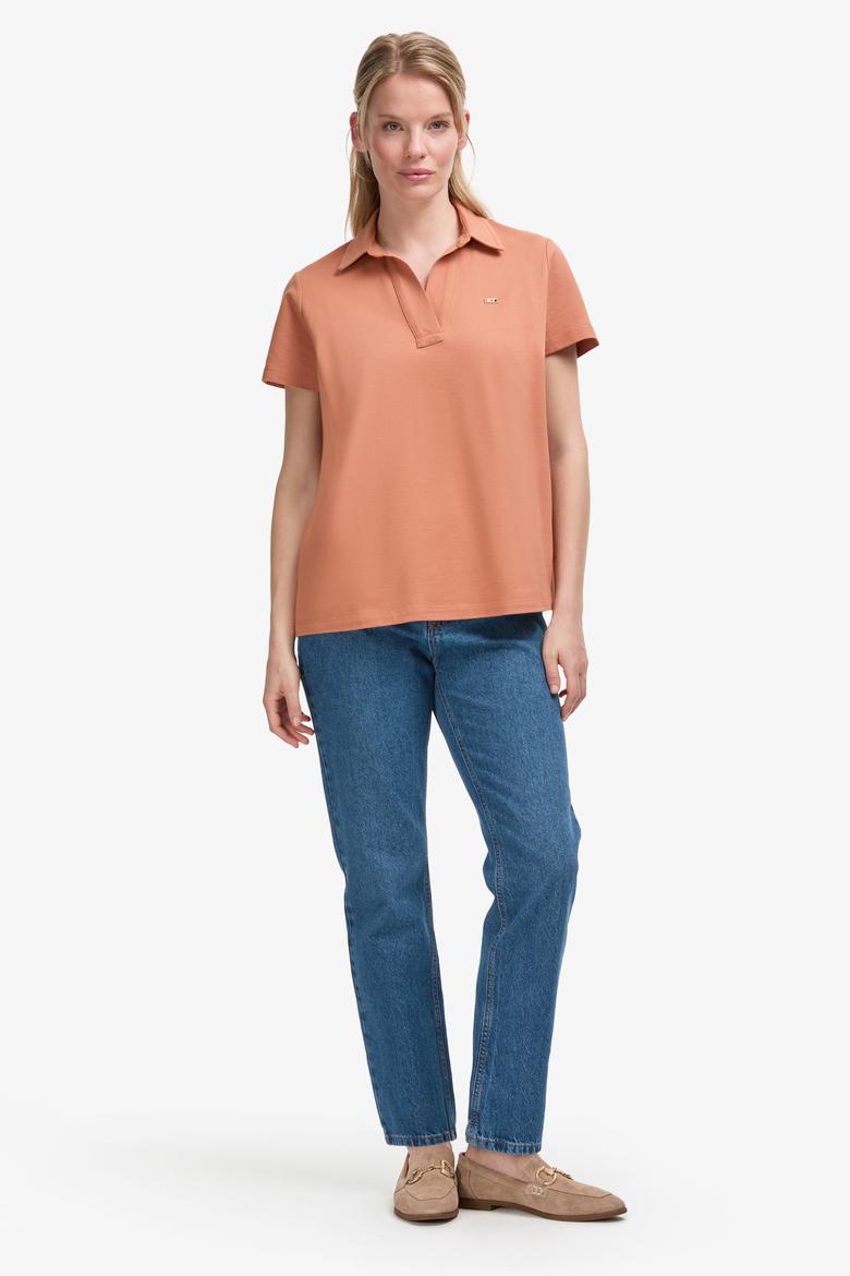 Kadın Gül Kurusu Basic Tişört - 50323447044