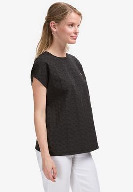 Kadın Siyah Tişört - 50323550024