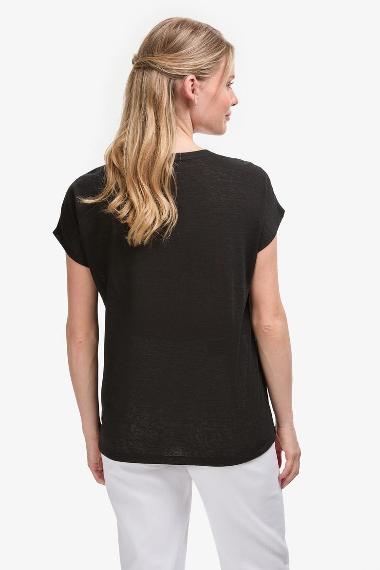 Kadın Siyah Tişört - 50323550024