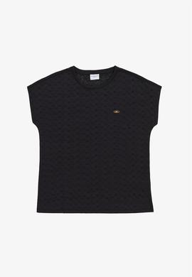 Kadın Siyah Tişört - 50323550024