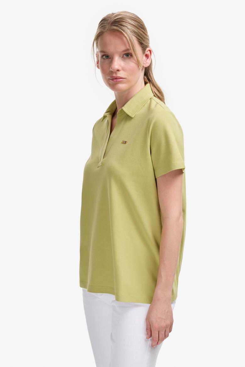 Kadın Yeşil Basic Tişört - 50323447023