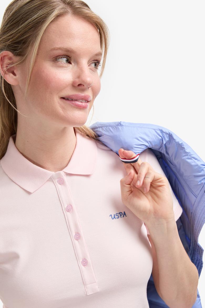 Kadın Açık Pembe Basic Tişört - 50323461224