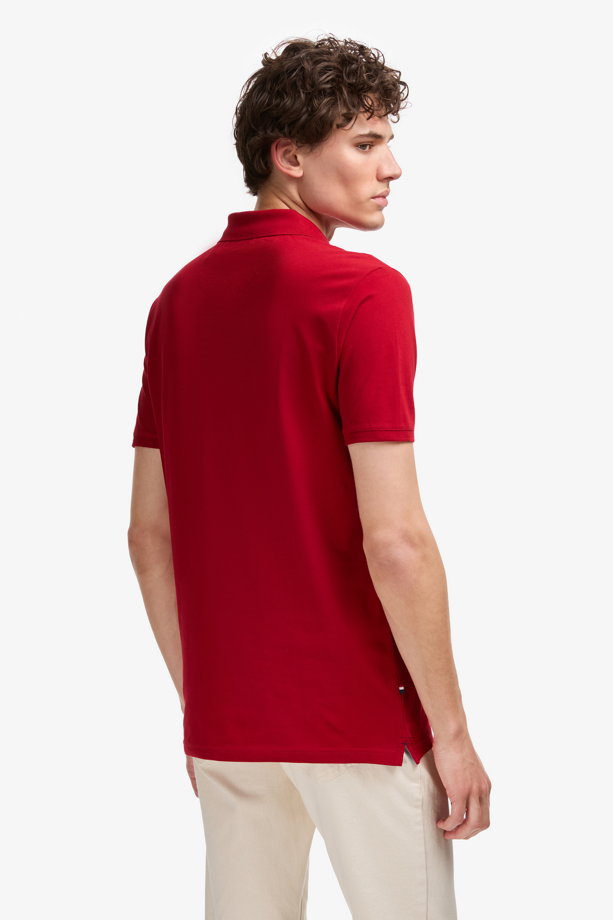 Erkek Bordo Basic Polo Yaka Tişört - 50245073212