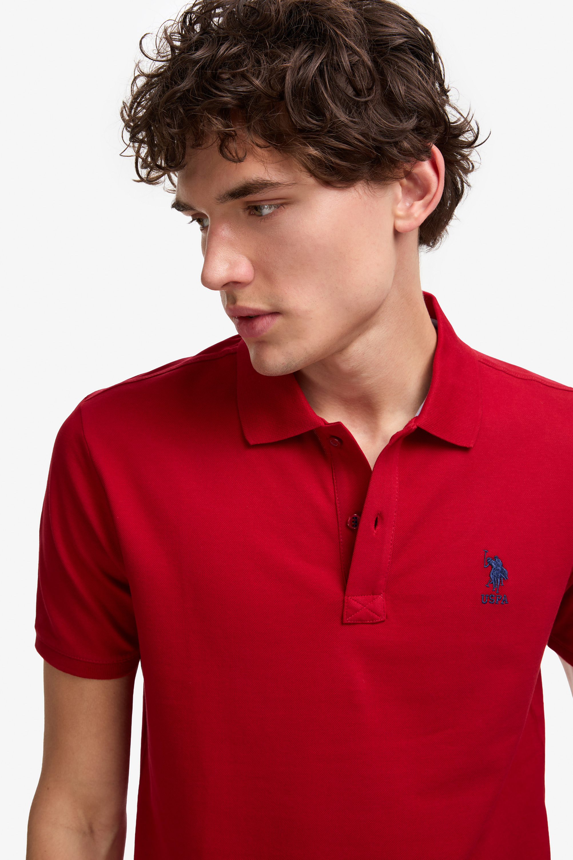 Erkek Bordo Basic Polo Yaka Tişört - 50245073212
