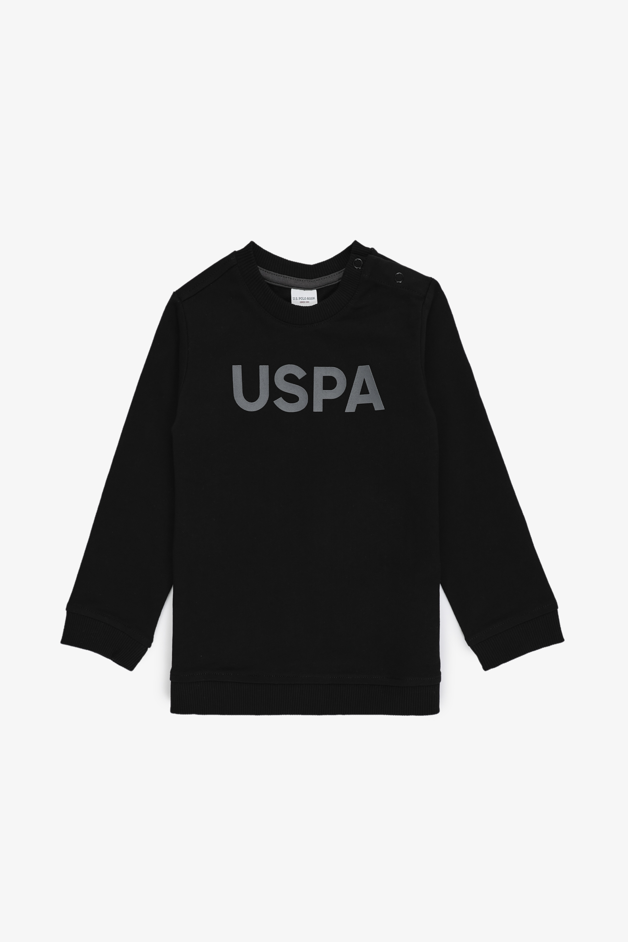 Erkek Çocuk Siyah Basic Sweatshirt
