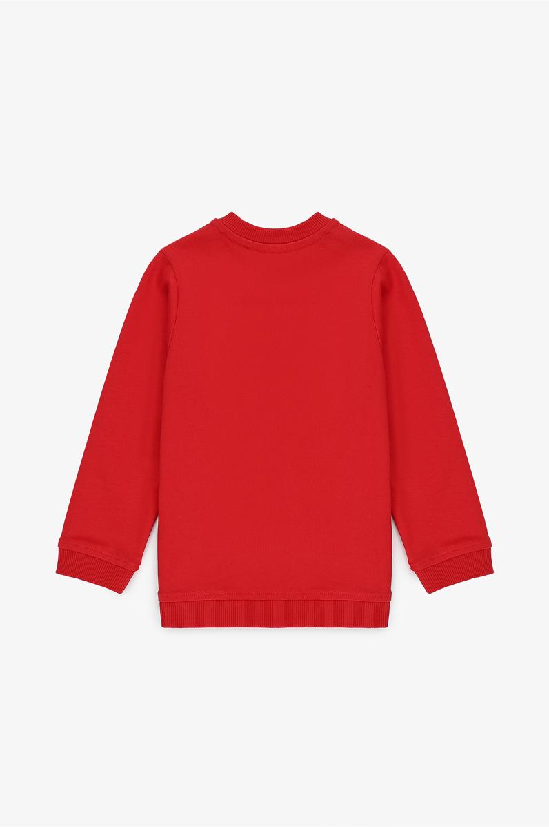 Erkek Çocuk Kırmızı Basic Sweatshirt