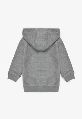 Erkek Çocuk Gri Melanj Basic Sweatshirt - 50295914052