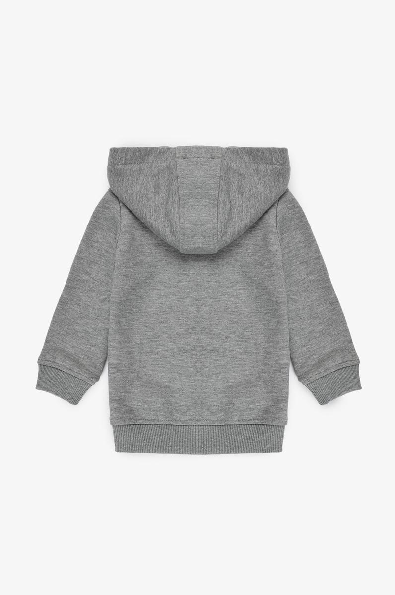 Erkek Çocuk Gri Melanj Basic Sweatshirt