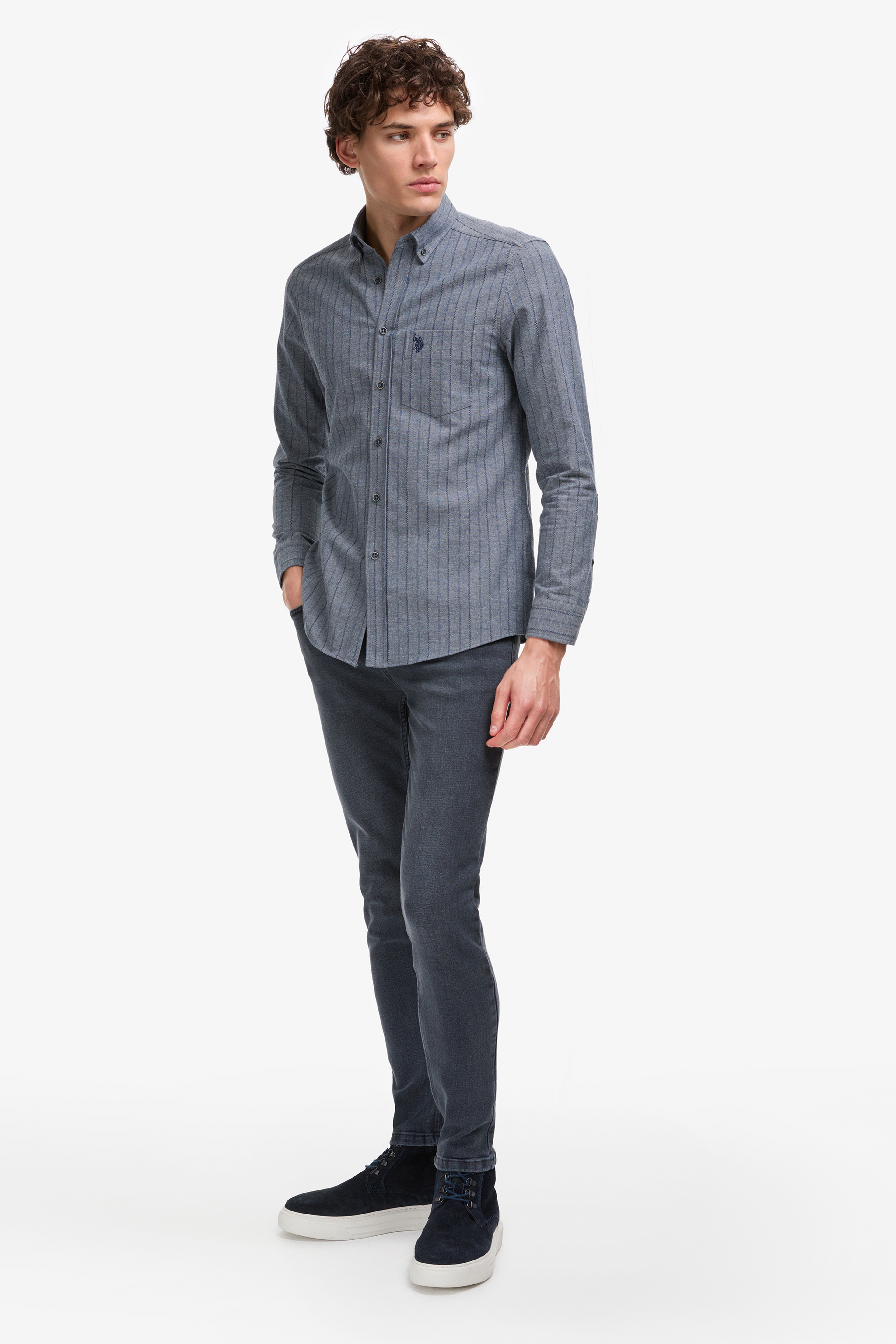Erkek Antrasit Jean Pantolon - Image 3