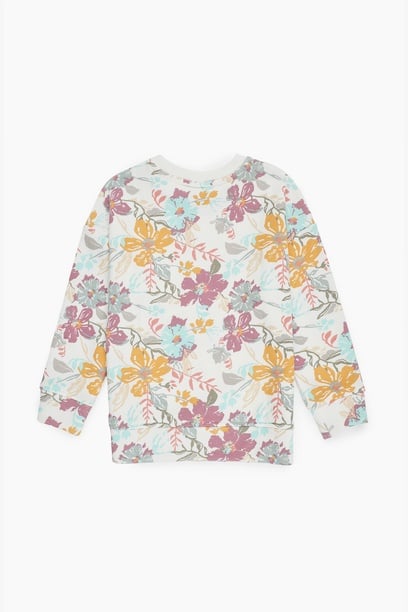 Kız Çocuk Krem Sweatshirt