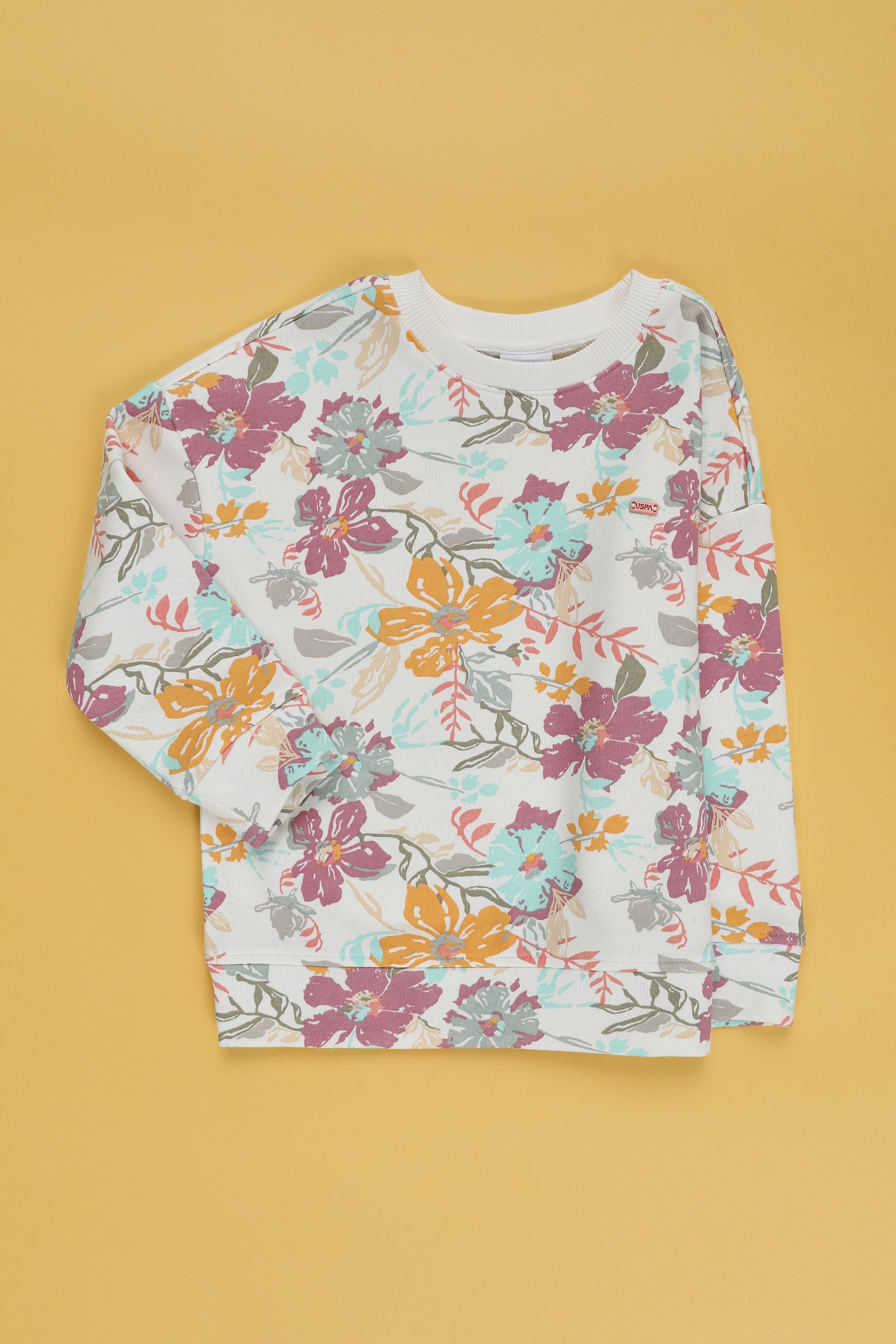 Kız Çocuk Krem Sweatshirt