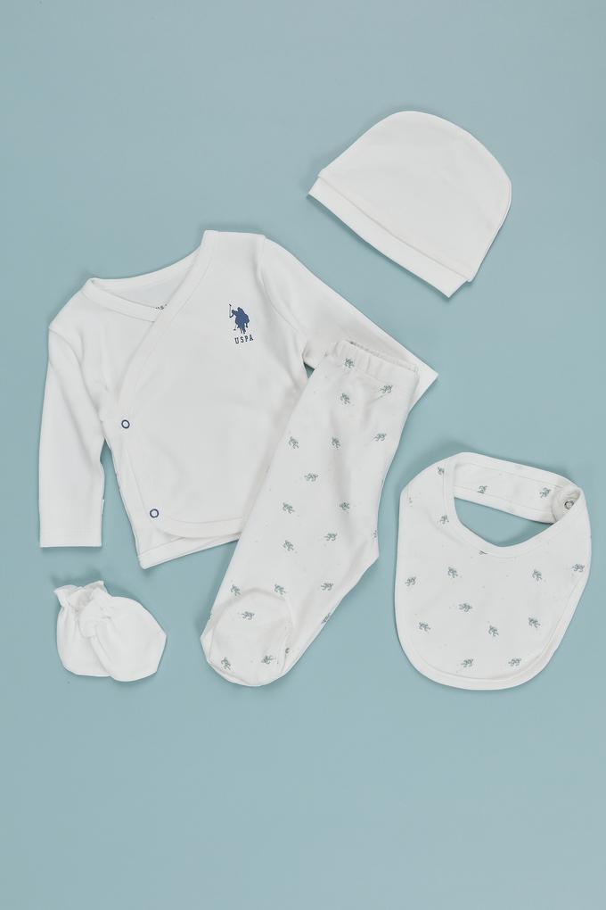 Erkek Bebek Krem Pijama Takımı