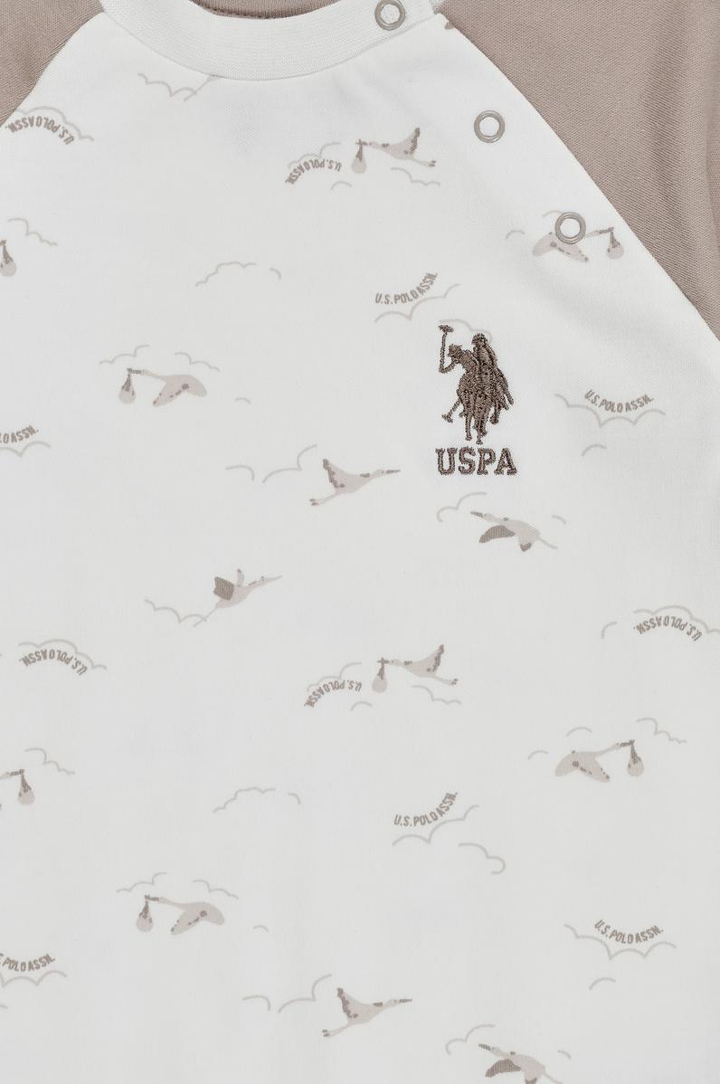 Erkek Bebek Krem Pijama Takımı