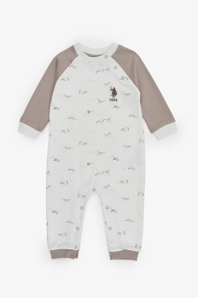 Erkek Bebek Krem Pijama Takımı