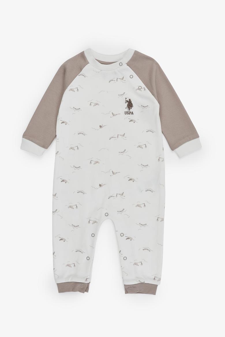 Erkek Bebek Krem Pijama Takımı