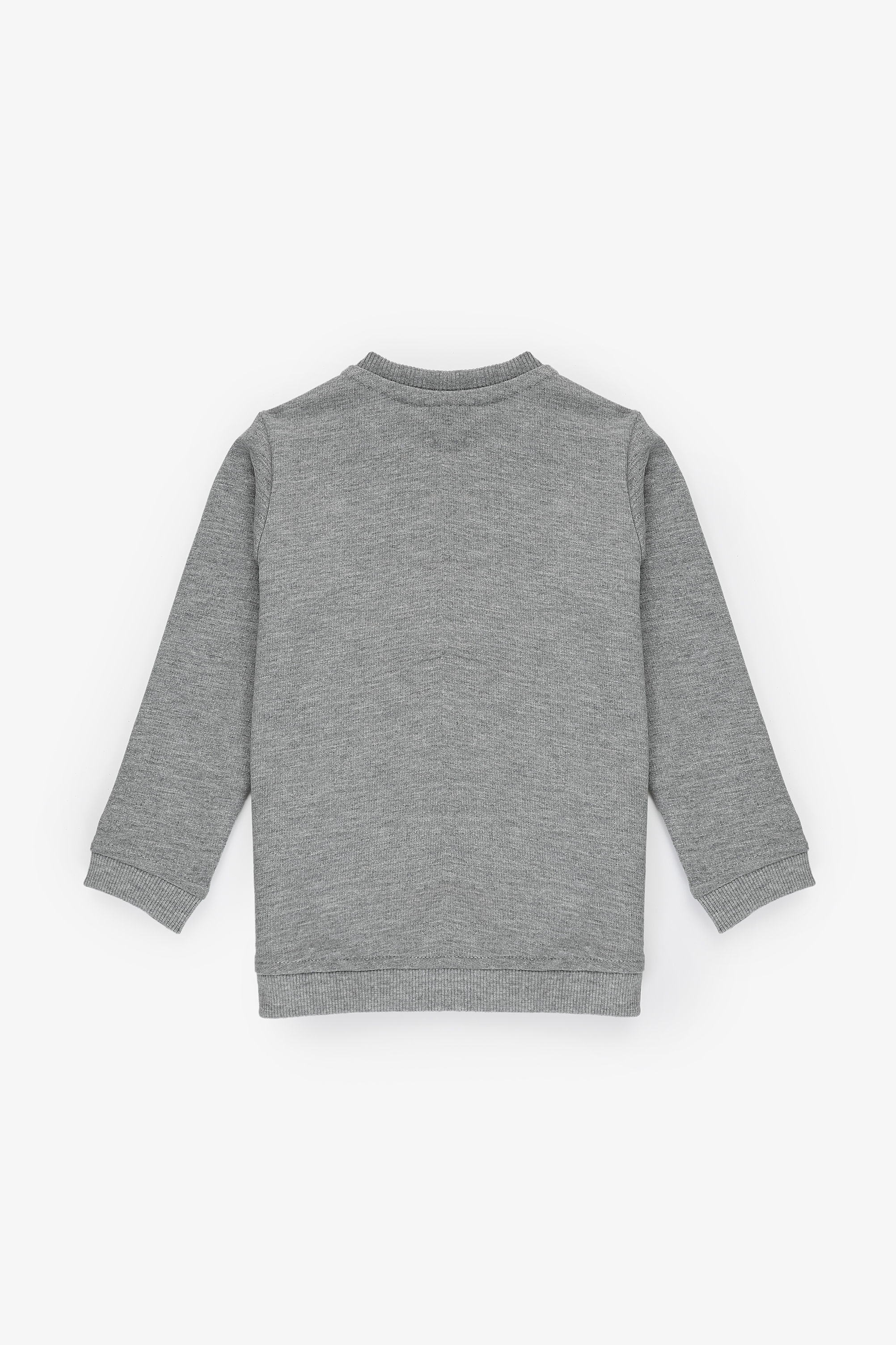 Erkek Çocuk Gri Melanj Basic Sweatshirt - 50316503071