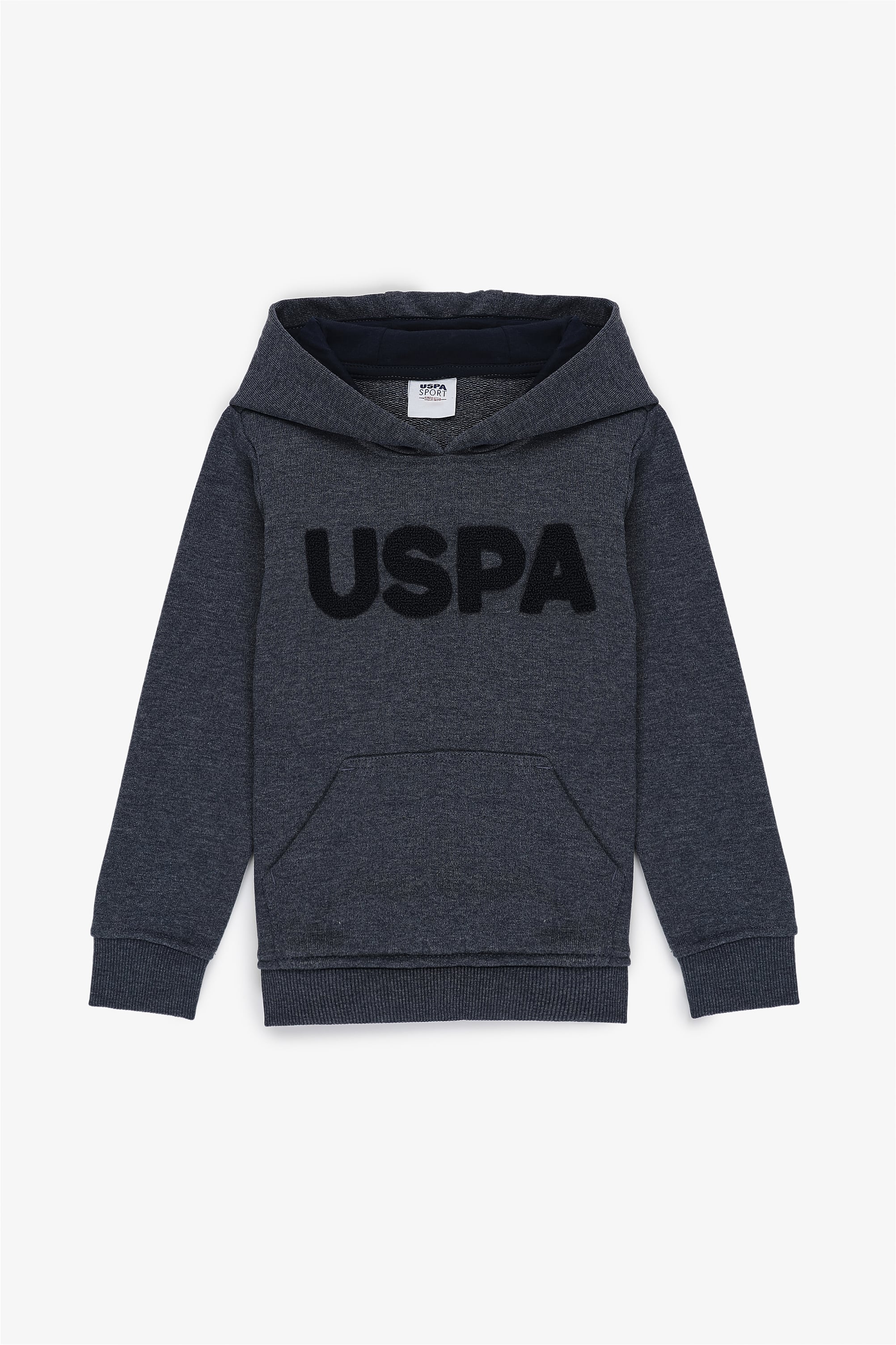 Erkek Çocuk Lacivert Kapüşonlu Basic Sweatshirt