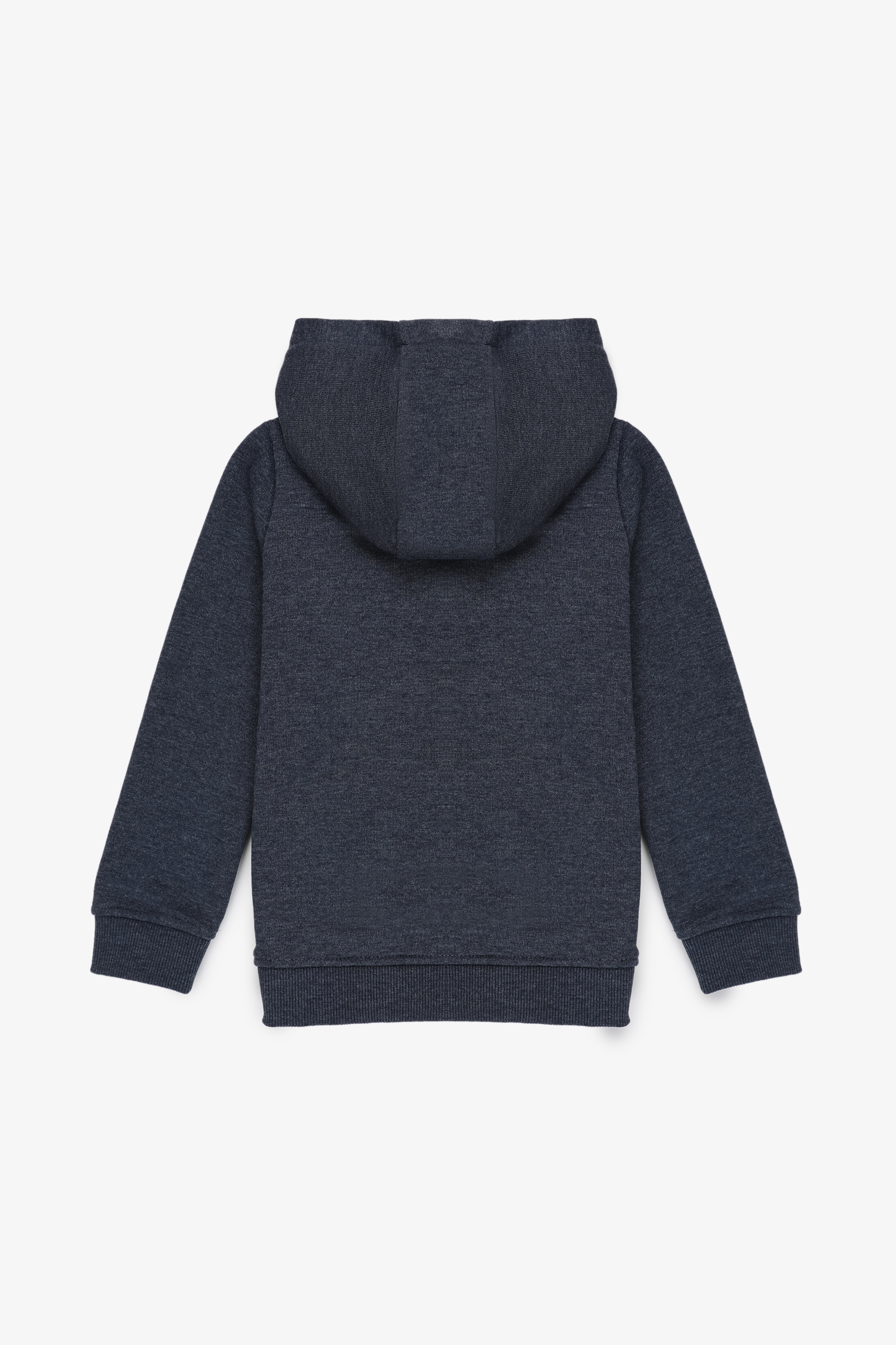 Erkek Çocuk Lacivert Kapüşonlu Basic Sweatshirt - Image 2