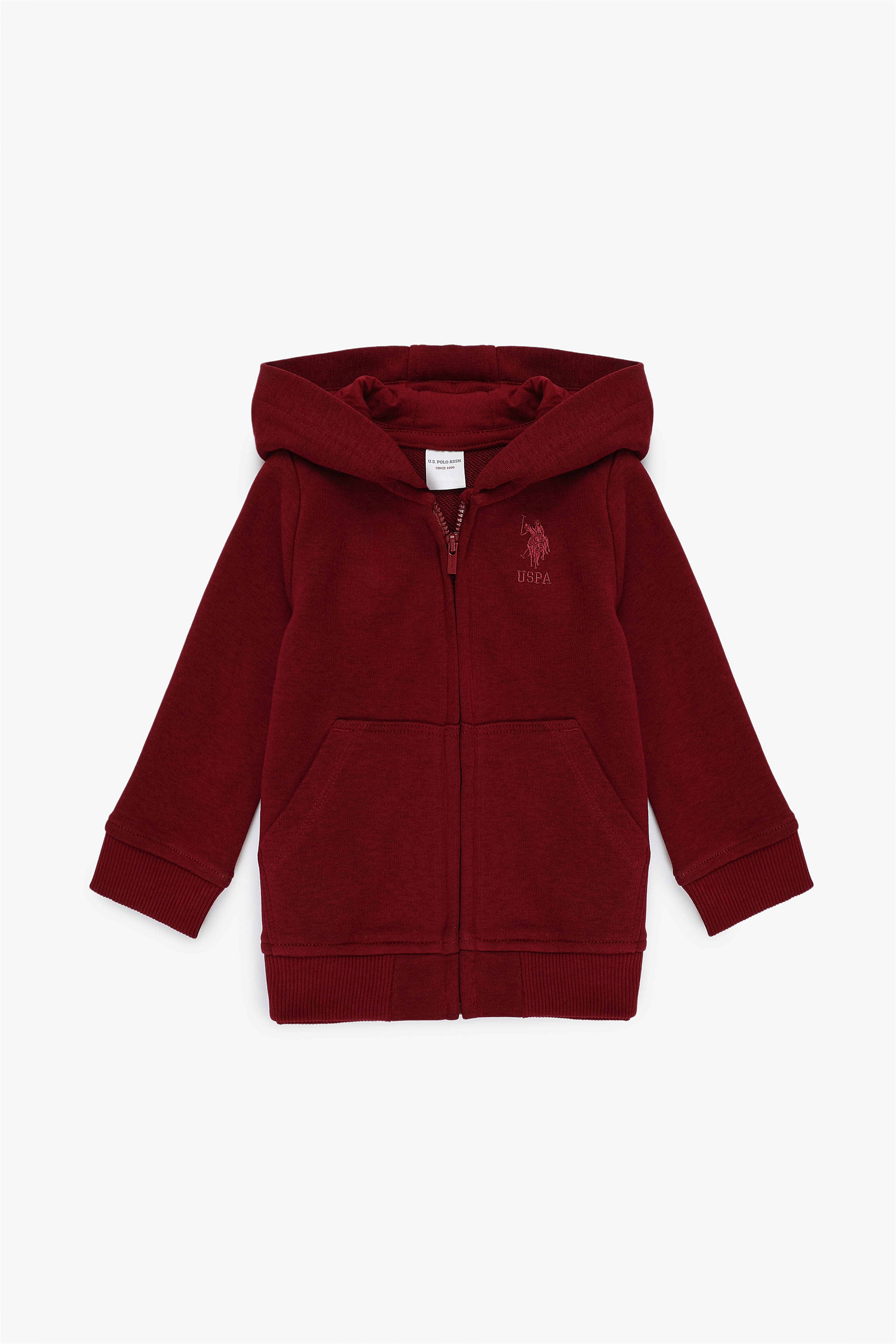 Erkek Çocuk Bordo Basic Sweatshirt - Image 1