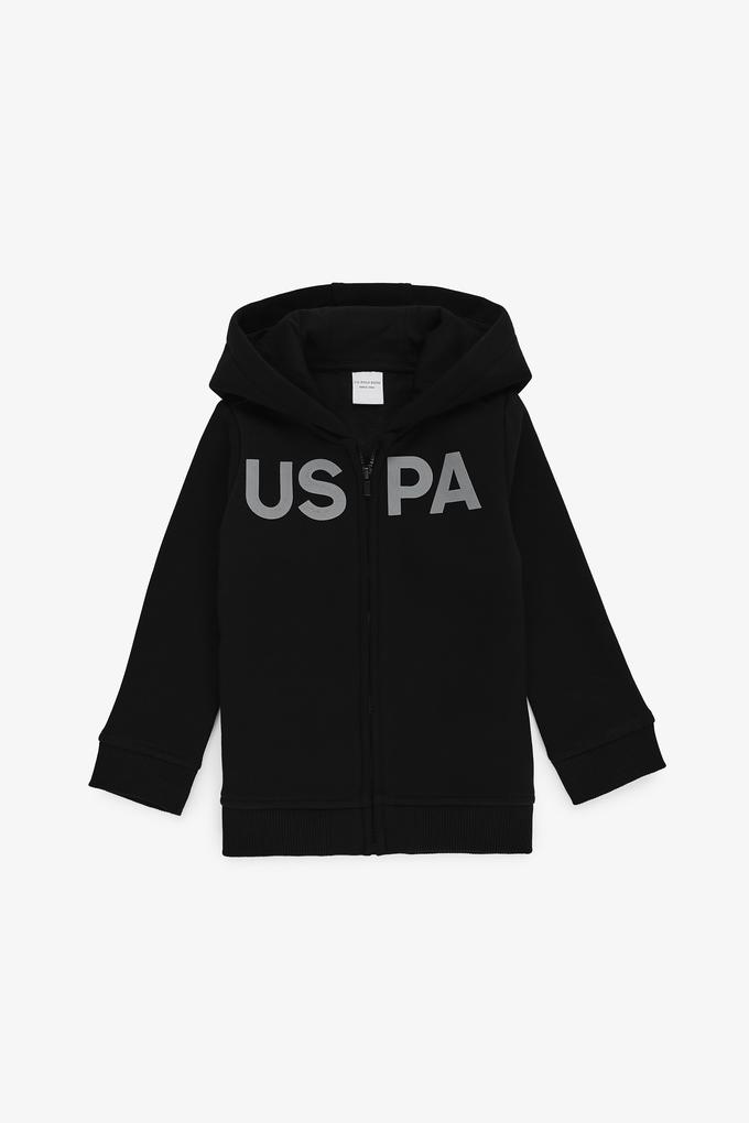 Erkek Çocuk Siyah Basic Sweatshirt