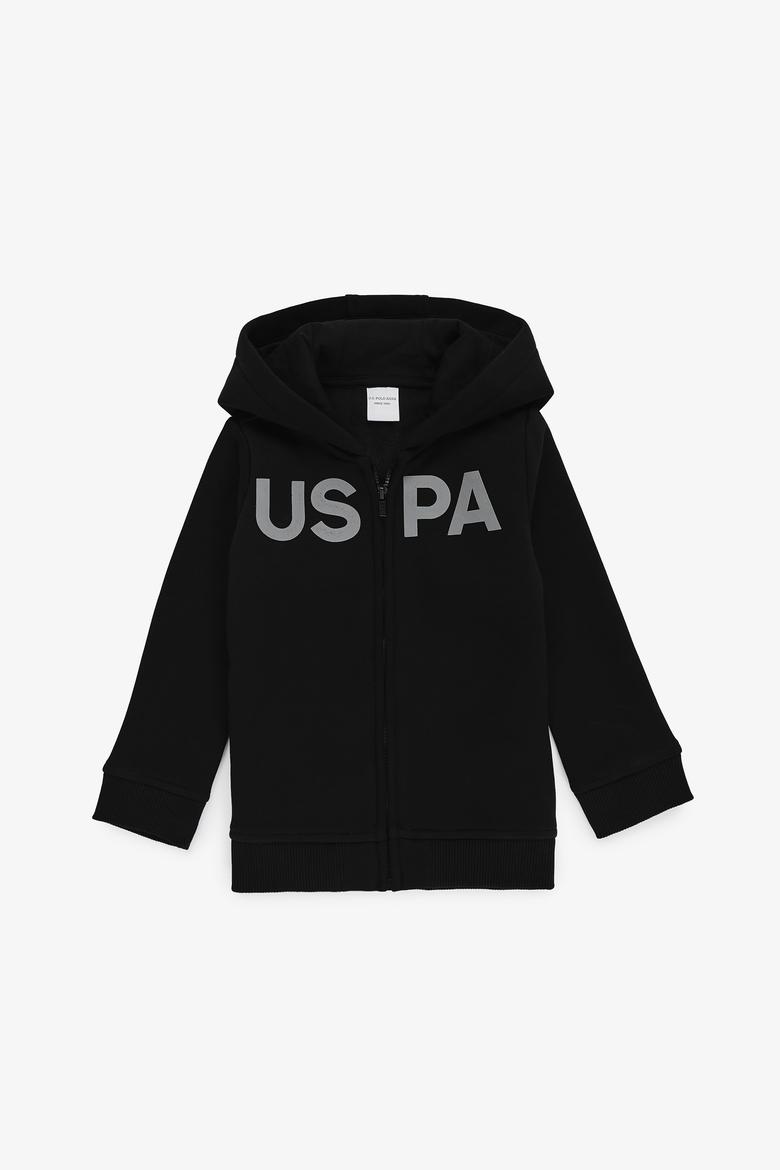 Erkek Çocuk Siyah Basic Sweatshirt
