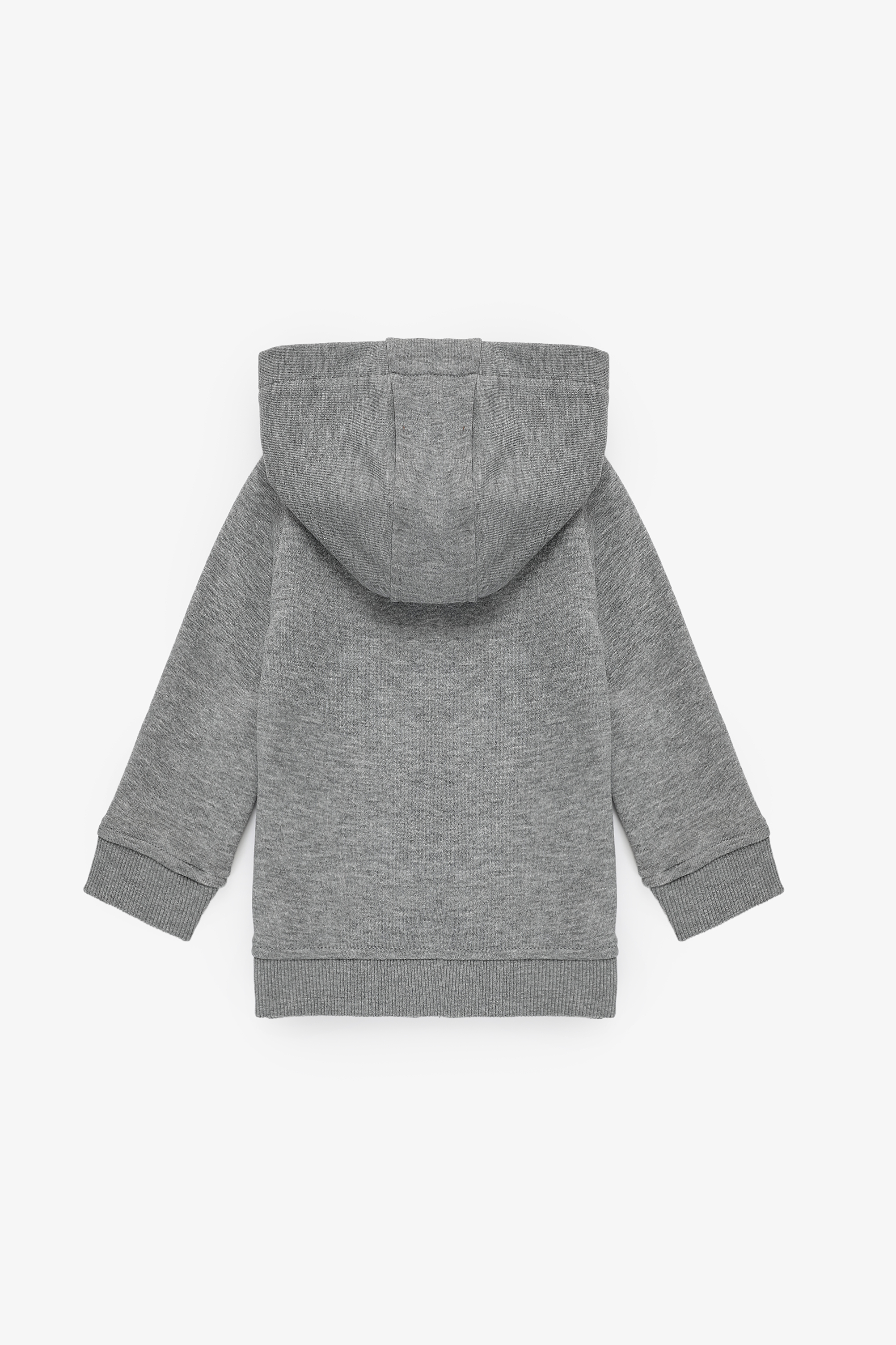 Erkek Çocuk Gri Melanj Basic Sweatshirt