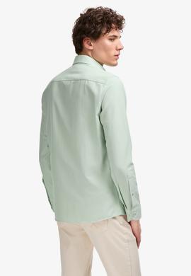Erkek Su Yeşili Uzun Kollu Basic Gömlek - 50297997053