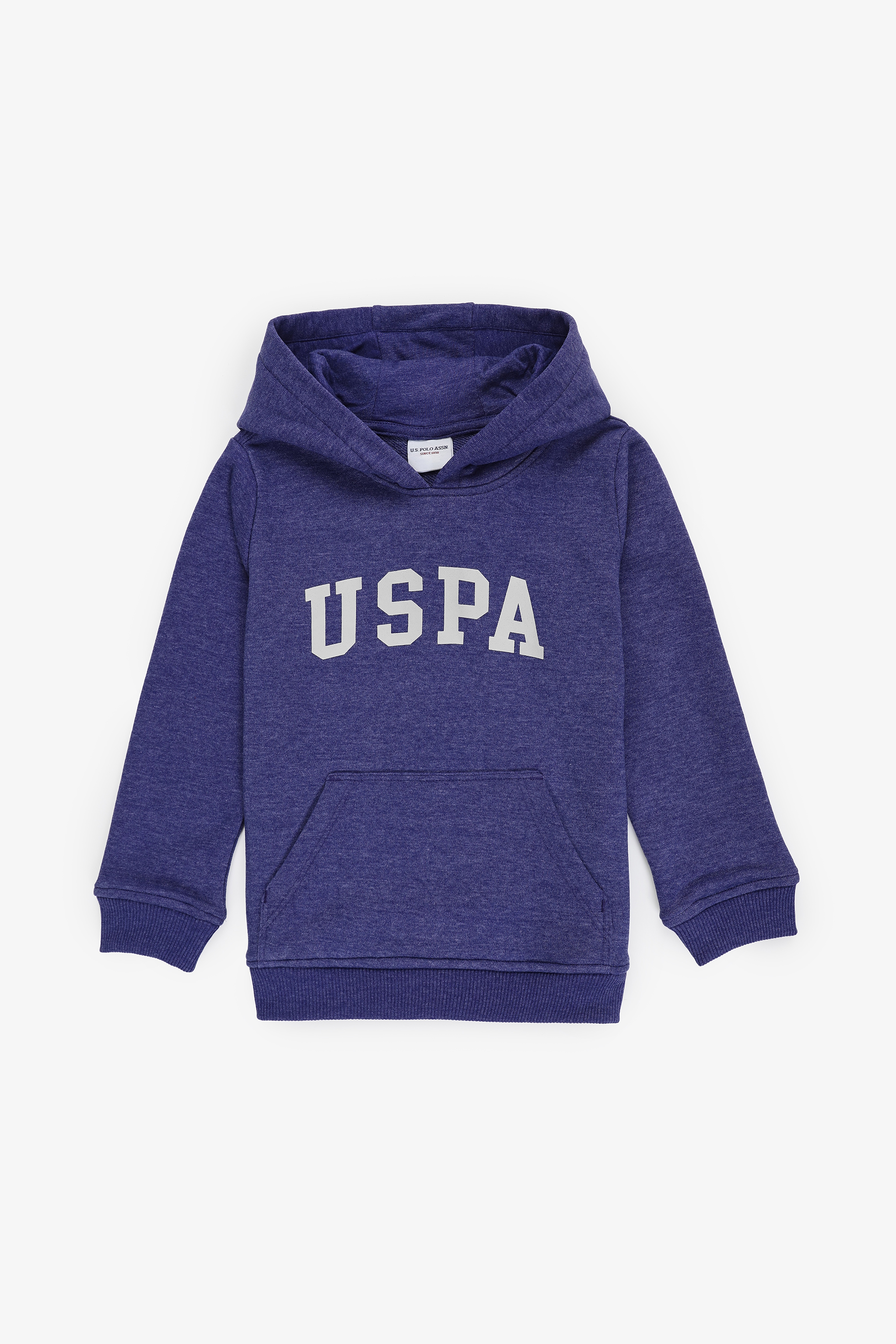 Erkek Çocuk Mor Kapüşonlu Basic Sweatshirt - Image 1