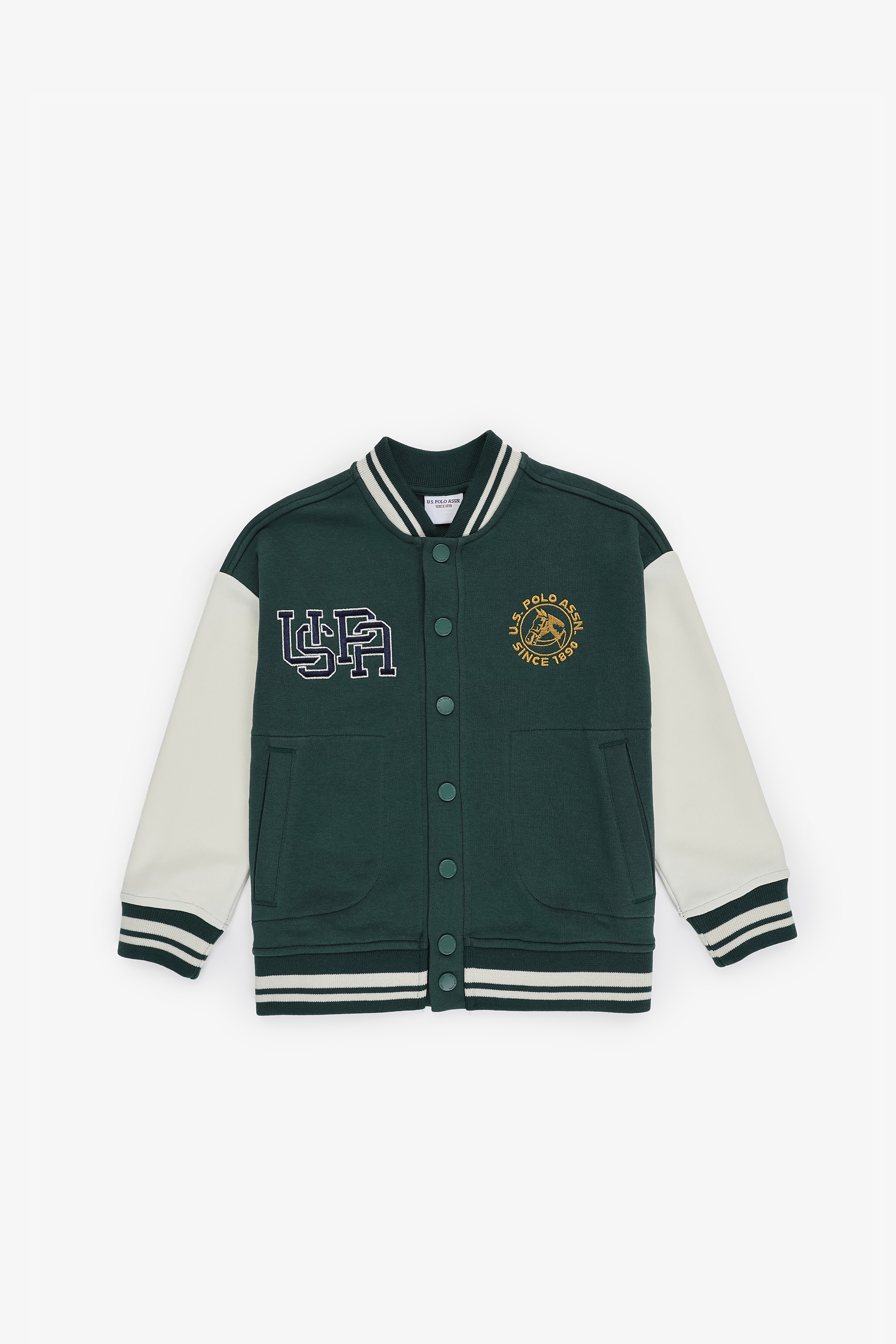 Erkek Çocuk Koyu Yeşil Örme Hırka