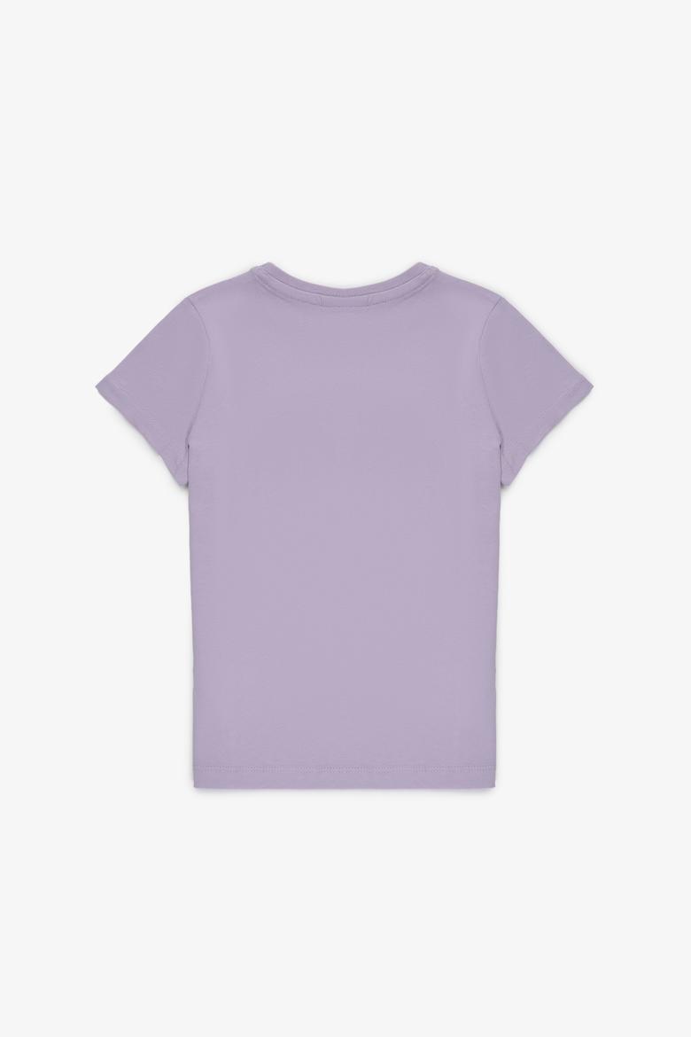 Erkek Çocuk Lila Basic Tişört - 50279614156