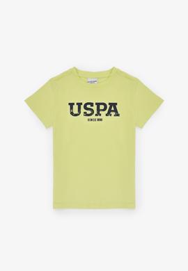 Erkek Çocuk Fıstık Yeşili Bisiklet Yaka Basic Tişört - 50325607101