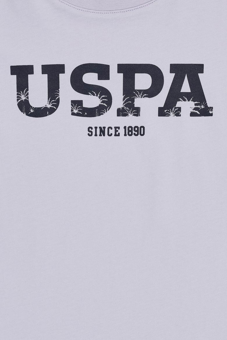 Erkek Çocuk Lila Bisiklet Yaka Basic Tişört - 50325607046