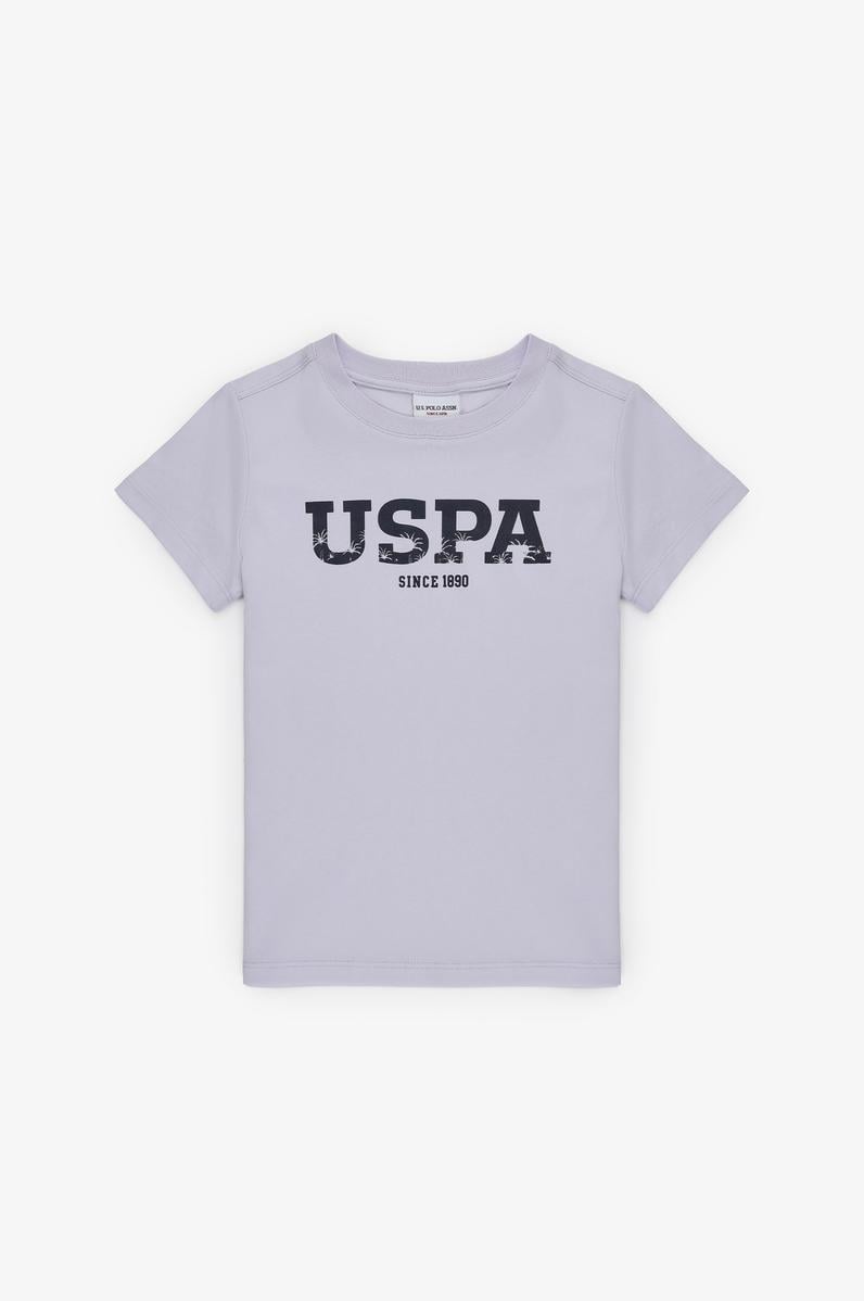 Erkek Çocuk Lila Bisiklet Yaka Basic Tişört