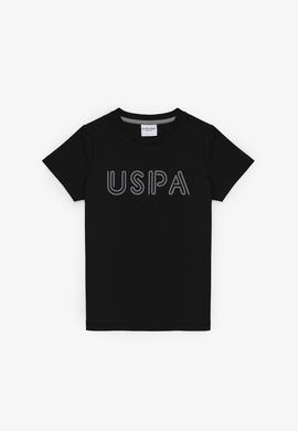 Erkek Çocuk Siyah Bisiklet Yaka Basic Tişört - 50325556046